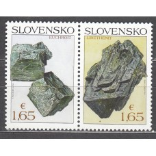 Eslovaquia Correo 2018 Yvert 748/49 ** Mnh Minerales