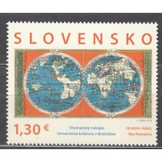 Eslovaquia Correo 2018 Yvert 755 ** Mnh Mapa
