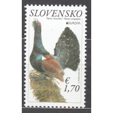 Eslovaquia Correo 2021 Yvert 825 ** Mnh Europa Especies Salvajes Amenazadas - Ave