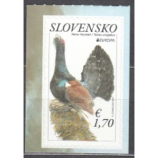 Eslovaquia Correo 2021 Yvert 826 ** Mnh Europa Especies Salvajes Amenazadas - Ave