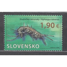 Eslovaquia Correo 2021 Yvert 829 ** Mnh Fauna - Crustaceos