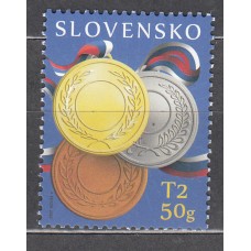 Eslovaquia Correo 2022 Yvert 846 * *Mnh Medallas de los Juegos Olimpicos