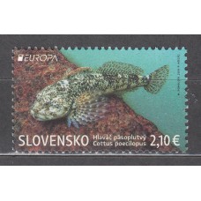 Eslovaquia Correo 2024 Yvert 903 ** Mnh Europa Fauna - Pez