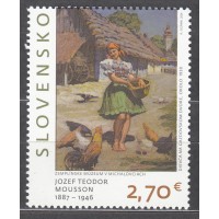 Eslovaquia Correo 2024 Yvert 921 ** Mnh Pintura