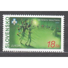 Tema Europa 2007 Eslovaquia Yvert 482 ** Mnh Boy Scouts