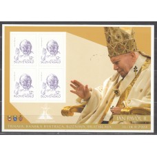 Eslovaquia - Hojas Yvert 22 ** Mnh Visita del Papa Juan Pablo II