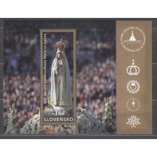 Eslovaquia - Hojas Yvert 49 ** Mnh Nuestra Dama de Fatima - Religión