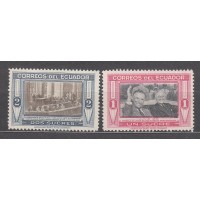 Ecuador Correo 1952 Yvert 546/47 * Mh