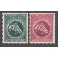 Alemania Imperio Correo 1944 Yvert 822/23 ** Mnh 