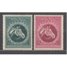 Alemania Imperio Correo 1944 Yvert 822/23 ** Mnh 