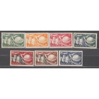 Monaco - Correo 1949 Yvert 332/4+ Aereo 45/48 * Mh 75 Aniversario UPU