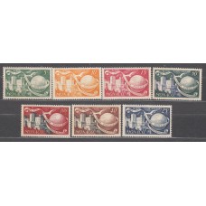 Monaco - Correo 1949 Yvert 332/4+ Aereo 45/48 * Mh 75 Aniversario UPU