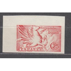 España Estado Español 1939 Edifil 879s ** Mnh Pieza de Lujo Pegaso sin dentar