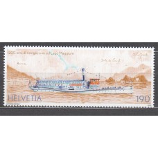 Suiza Correo 2026 ** Mnh Navegación en el Lago Mayor - Barco