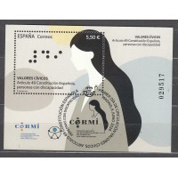 España II Centenario Correo 2026 usado Valores Civicos Personas con discapacidad 
