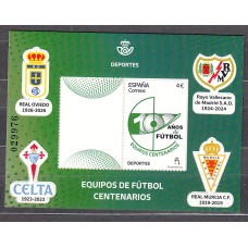 España II Centenario Correo 2026 ** Mnh Equipos de Fútbol Centenarios