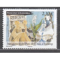 Andorra Francesa Correo 2025 Yvert 926 ** Mnh Inaguración del Parque de la Ossa