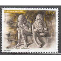 Andorra Francesa Correo 2025 Yvert 927 ** Mnh Arte Escultura