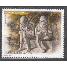 Andorra Francesa Correo 2025 Yvert 927 ** Mnh Arte Escultura