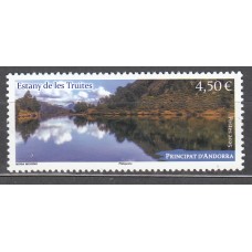 Andorra Francesa Correo 2025 Yvert 934 ** Mnh Estanque de las Truites