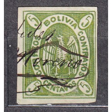 Bolivia - Correo 1868 Yvert 1 usado Condor