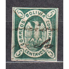 Bolivia - Correo 1868 Yvert 2 usado Condor