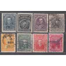 Bolivia Correo 1912 Yvert 96/103 usado Personajes