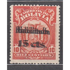 Bolivia Correo 1923 Yvert 122 ** Mnh Doble Sobrecarga