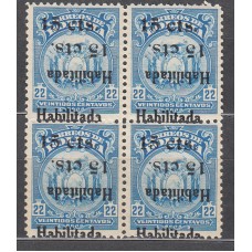 Bolivia Correo 1923 Yvert 123 ** Sobrecarga Invertida
