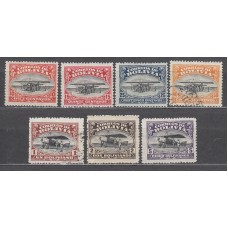 Bolivia Correo 1924 Yvert 124/30 usado Aviones