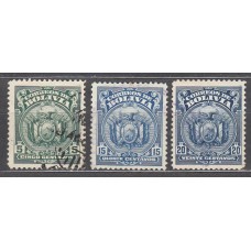 Bolivia Correo 1925 Yvert 130A/131A usado