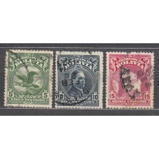 Bolivia Correo 1928 Yvert 161/63 usado
