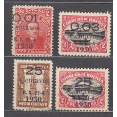 Bolivia Correo 1930 Yvert 164/67 * Mh