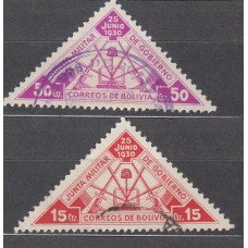Bolivia Correo 1931 Yvert 176/77 usado