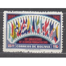 Bolivia Correo 1939 Yvert 240 ** Mnh Banderas