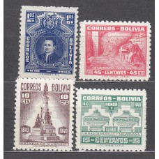 Bolivia Correo 1941 Yvert 241/44 ** Mnh 