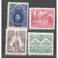 Bolivia Correo 1941 Yvert 241/44 usado