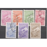 Bolivia - Correo 1942 Yvert 252/8 usado  Exposición Filatelica Escolar