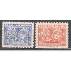 Bolivia - Correo 1947 Yvert 291+Aereo 95 ** Mnh Visita del Presidente Peron