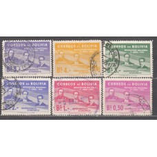 Bolivia - Correo 1953 Yvert 343/48 usado 