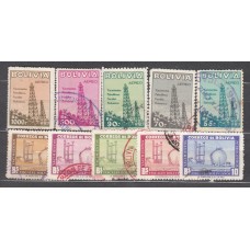 Bolivia - Correo 1955 Yvert 355/59+Aereo 159/63 usado Industria Petrolera