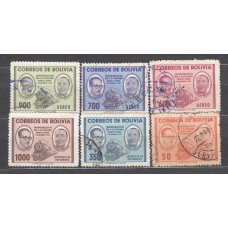 Bolivia - Correo 1957 Yvert 375/77+Aereo 181/83 usado Trenes