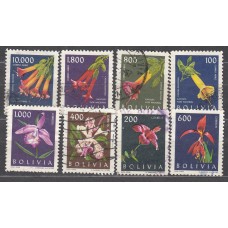 Bolivia - Correo 1962 Yvert 426/29+Aereo 218/21 usado Flores
