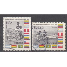 Bolivia - Correo 1963 Yvert 436/37 usado Deportes - Fútbol