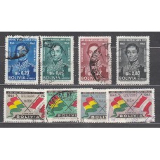 Bolivia - Correo 1966 Yvert 442/45+Aereo 235/38 usado 