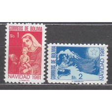Bolivia - Correo 1981 Yvert 616/17 ** Mnh Navidad