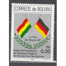 Bolivia - Correo 1986 Yvert 681 ** Mnh Banderas