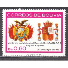 Bolivia - Correo 1987 Yvert 682 ** Mnh Visita de Juan Carlos I Rey de España