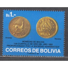Bolivia - Correo 1989 Yvert 725 ** Mnh Numismatica