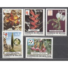 Bolivia - Correo 1989 Yvert 726/30 ** Mnh Flores